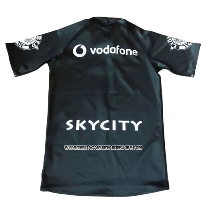 Camiseta Nueva Zelandia Warriors Rugby 2011 Retro Negro